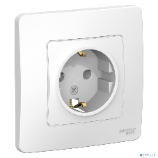 Розетка СП Blanca 16А 250В без шторок с заземл. бел. SchE BLNRS001011