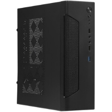 Компьютерный корпус Desktop ExeGate EX294018RUS FL-102 (mini-ITX, без БП, 2*USB+1*USB 3.0, аудио, черный)