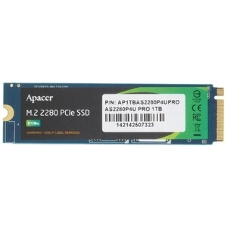 Накопитель SSD Apacer 1Tb, M.2 2280, AS2280P4 PCIe 3.0 x4, NVMe, R/W 3000/2000