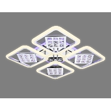 Светильник Ambrella light FA288/4 CH хром 116W 750*750*80 (ПДУ РАДИО 2.4G)