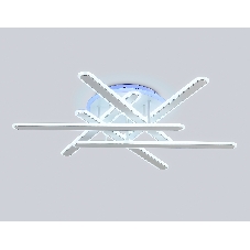 Потолочный светодиодный светильник FA8907 WH/CH белый/хром 135W 3000K-6400K+RGB 800*770*160 (ПДУ РАДИО 2.4G)