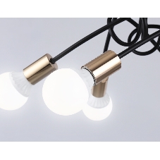 Светильник Ambrella light TR80419/6 BK/GD черный/золото E27/6 max 60W D690*370