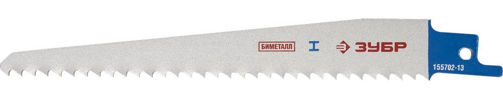 Полотно для сабельной пилы ЗУБР S611DF  ЭКСПЕРТ BiMet дерево с гвоздями дсп металл пластик 130/4.2м