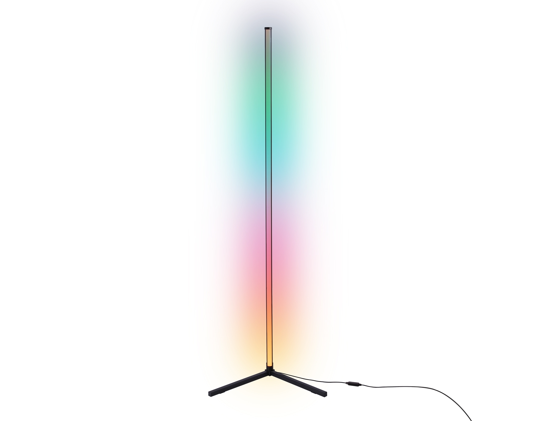 Светильник Ambrella light FL8027 BK черный LED 20W RGB D32*1650 (ПДУ РАДИО 2.4G)