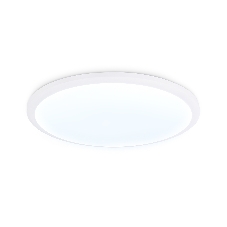Потолочный светодиодный светильник Ambrella light FZ1231 WH белый IP44 42W 6400К D370*55 (Без ПДУ)