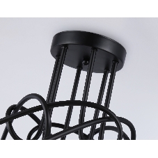 Светильник Ambrella light TR80419/6 BK/GD черный/золото E27/6 max 60W D690*370