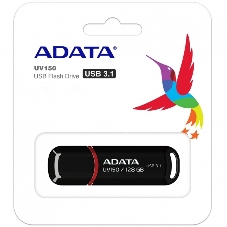 Флешка USB ADATA UV150 (AUV150-64G-RBK), 64Gb, USB 3.0, R/W 100/40, черный