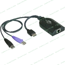 Модуль удлинителя, HDMI+KBD+MOUSE USB, 50 метр., для подкл. комплекта перключат. KN2124v/2140v/4124v/4140v/2116A/2132/4116/4132; KM0532/0932/0032, макс.разреш. 1600х1200, RJ45+HD-DP+USB A-тип, Female+2xMale, без Б.П., (DDC2B) HDMI USB Virtual Media KVM adapter