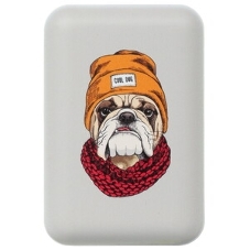 Портативный аккумулятор RITMIX RPB-10007 Bulldog (10000 мА, 2хUSB 2.1 А, софт-тач, принт Бульдог)
