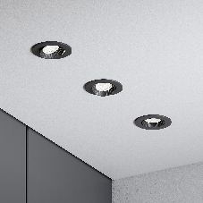 25094/LED / светильник встраиваемый светодиодный / черный