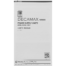 Блок питания ZALMAN DecaMax 500W, 500Вт, 80+ Standard, 120мм, немодульный, черный