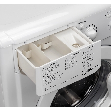 Стиральная машина Indesit IWSC 6105 белый, загрузка фронтальная 6 кг, 1000 об/мин., класс: А