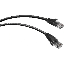 Патч-корд Cabeus, Cat.5e, неэкр., U/UTP, RJ45/RJ45, LSZH, AWG24, 3м, черный