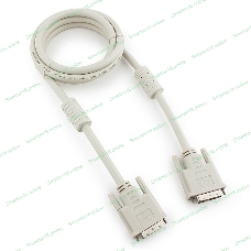 Кабель DVI-D dual link Gembird/Cablexpert CC-DVI2-6C, 25M/25M, 1.8м, экран, феррит.кольца, пакет