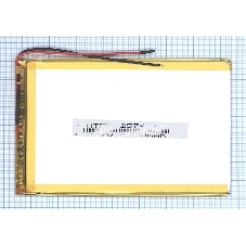 Аккумулятор Li-Pol (батарея) 2.5x74x117 мм 2pin 3.7V/4000mAh