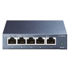 Коммутатор TP-Link SOHO TL-SG105 5-port Desktop Gigabit Switch, 5 10/100/1000M RJ45 ports, metal case