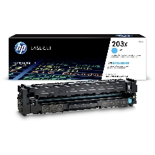 Картридж лазерный HP CF541X (HP 203X) голубой для HP LaserJet M254/M280/M281 2500 страниц.