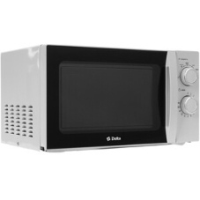 Микроволновая печь Delta DL-88L20 белый, 20 л, 700 Вт, переключатели - поворотный механизм