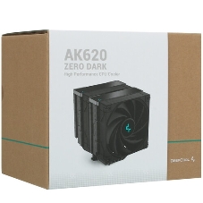 Кулер для процессора DEEPCOOL AK620 черный, 120 мм, алюминий/медь, 1850 об/мин, 28 дБ, 4 pin, 260 Вт, 162 мм