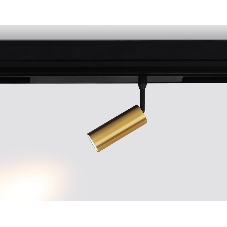 Управляемый светодиодный светильник для шинопровода Magnetic Ambrella light GL1203 GD золото IP20 7W 3000K-6400K 220V 36° D35*80 (Без ПДУ)
