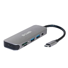 USB-концентратор D-Link DUB-2325, USB, USB 3.0 2порта, USB Type-C,SD,microSD, адаптер/USB