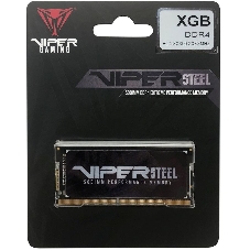 Оперативная память Patriot Viper Steel, DDR4, 8GB (1x8GB), 3200MHz, CL22, с радиатором, черный, SO-DIMM