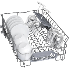 Встраиваемая посудомоечная машина Bosch SPV4EMX10E, серебристый, 44.8 см, 10 компл., 44 дБ, класс C