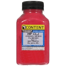 Тонер Content для HP CLJ CP2025/Pro 300 M351/Pro 400 M451, Тип 1.2, Bk, 100 г, банка