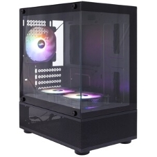 Компьютерный корпус 1STPLAYER MIKU Mi2-A черный mATX 3x120мм LED fans Mi2-A-BK-2F1R-1F1