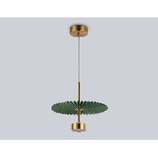 Светильник Ambrella light LH72609 BK/GR латунь/зеленый 6W 3000K D300*260-1770