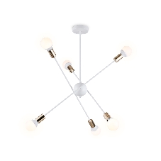 Светильник Ambrella light TR80432/6 WH/GD белый/золото E27/6 max 60W D950*730