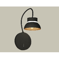 Светильник Ambrella light XB9596101 SBK/PYG/CL черный песок/золото желтое полированное/прозрачный GX53 (C9596, N8145)