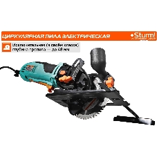 Пила минициркулярная 1000Вт, ТПД 125х22.2мм, пропил 48мм, Sturm! CS5012MS