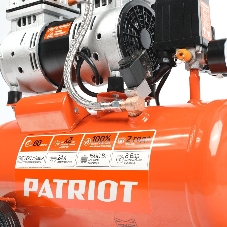 Компрессор поршневой безмасляный Patriot WO 24-260S, 260 л/мин, 8 бар, 1500 Вт, 24 л, быстросъемный 1/4
