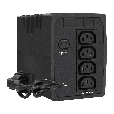 Источник бесперебойного питания ExeGate EP285538RUS Power Back BNB-600.LED.AVR.C13.RJ 600VA/360W, LED, AVR,4*IEC-C13, RJ45/11, черный