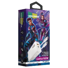 Сетевое зарядное устройство MORE CHOICE NC81a СЗУ 1USB+1Type-C 3.0A PD 20W+ QC3.0, белый