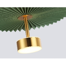 Светильник Ambrella light LH72609 BK/GR латунь/зеленый 6W 3000K D300*260-1770