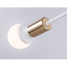 Светильник Ambrella light TR80432/6 WH/GD белый/золото E27/6 max 60W D950*730