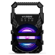 Колонка портативная Hyundai H-PS1000 черный 9 Вт 1.0 BT/USB 10м 500mAh