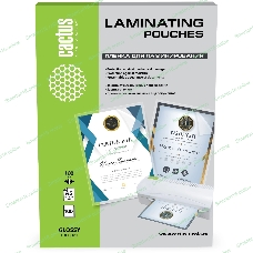 Пленка для ламинирования Cactus 100мкм A5 (100 шт) глянцевая154x216 мм CS-LPGA5100100