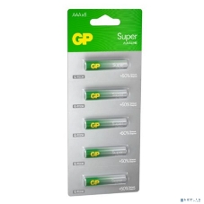 Алкалиновые батарейки GP Super Alkaline G-Tech 24А ААA - 1 шт. на отрывных блистерах
