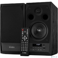 Акустическая система 2.0 SVEN MC-10, чёрный, мощность 2x25Вт (RMS), FM-тюнер, USB/microSD, дисплей, пульт ДУ, Bluetooth SVEN MC-10, чёрный, акустическая система 2.0, мощность 2x25Вт (RMS), FM-тюнер, USB/microSD, дисплей, пульт ДУ, Bluetooth