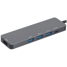 USB-концентратор Gembird UHB-D1, USB Type-C, USB/USB Type-C/PD100W/HDMI, USB Type-C
