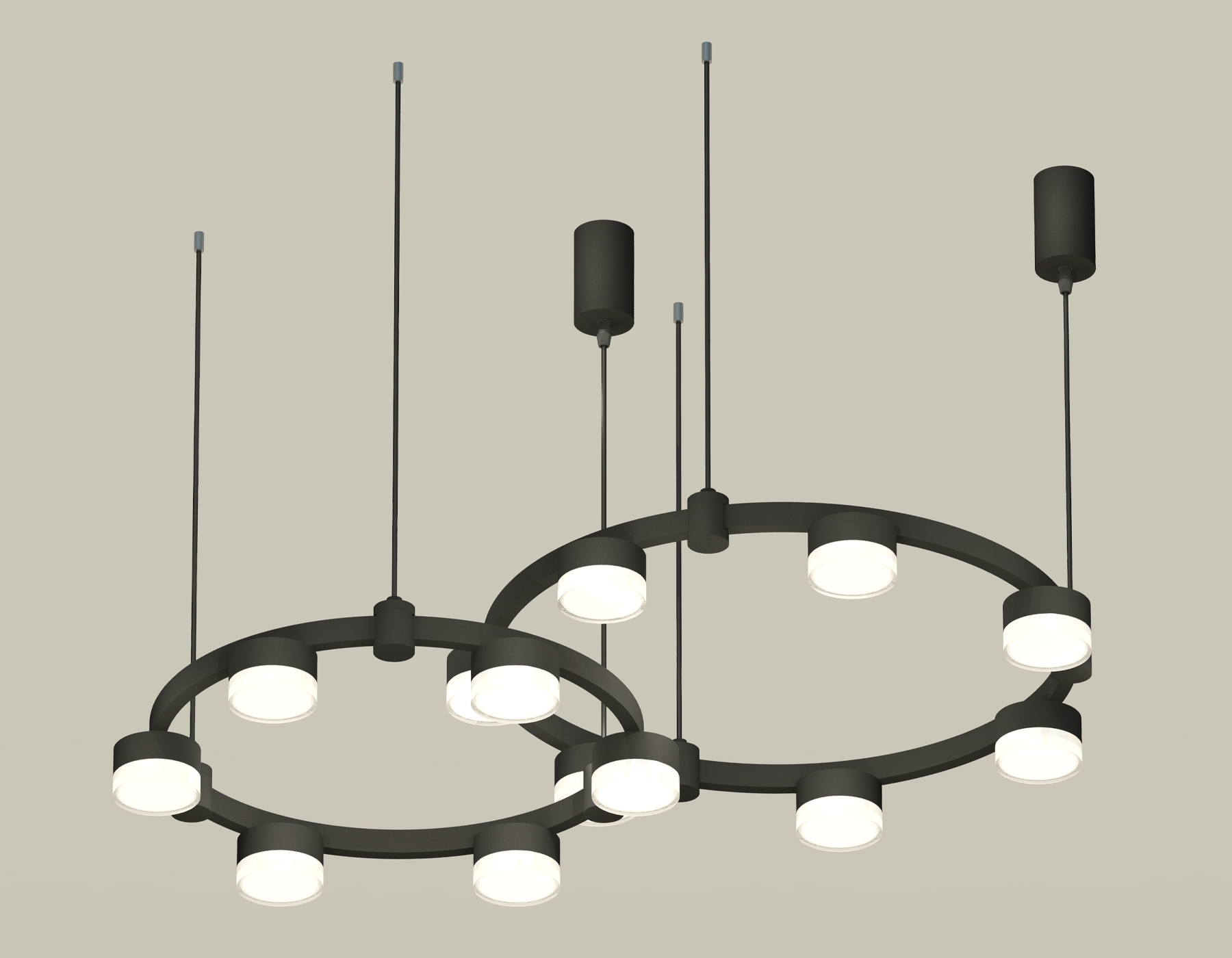 Светильник Ambrella light XR92091006/13 SBK/FR/CL черный песок/белый матовый/прозрачный GX53 (A9209, C9238, C9232, N8399)