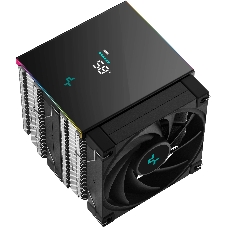 Кулер для процессора DEEPCOOL AK620 DIGITAL SE LGA20XX/1700/1200/115X/AM5/AM4 (9шт/кор, TDP 260W, PWM, DUAL Fan 120мм, 6 тепл. трубок, ARGb, черный) RET (R-AK620-BKADMN-GJD)