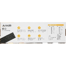 Клавиатура проводная A4Tech KR-3, USB, черный