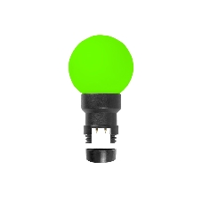 Лампа шар Neon-night 6 LED для белт-лайта, зеленый, Ø45мм, зеленая колба Лампа шар Neon-night 6 LED для белт-лайта, зеленый, Ø45мм, зеленая колба