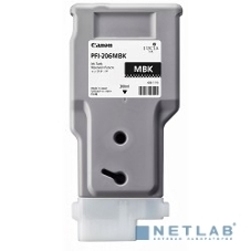 Картридж струйный PFI-206MBk (5302B001), для Canon iPF6400/6450, Черный Матовый, 300ml