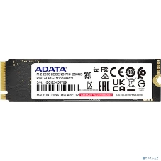 Накопитель SSD ADATA LEGEND 710, 256Gb, PCIe 3.0 x4, M.2 2280, NVMe, R/W 2100/1000, с радиатором