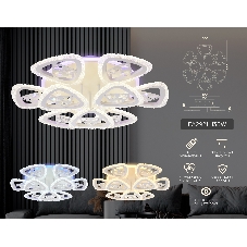 Светильник Ambrella light FA2921 WH белый 138W 600*600*130 (ПДУ РАДИО 2.4)
